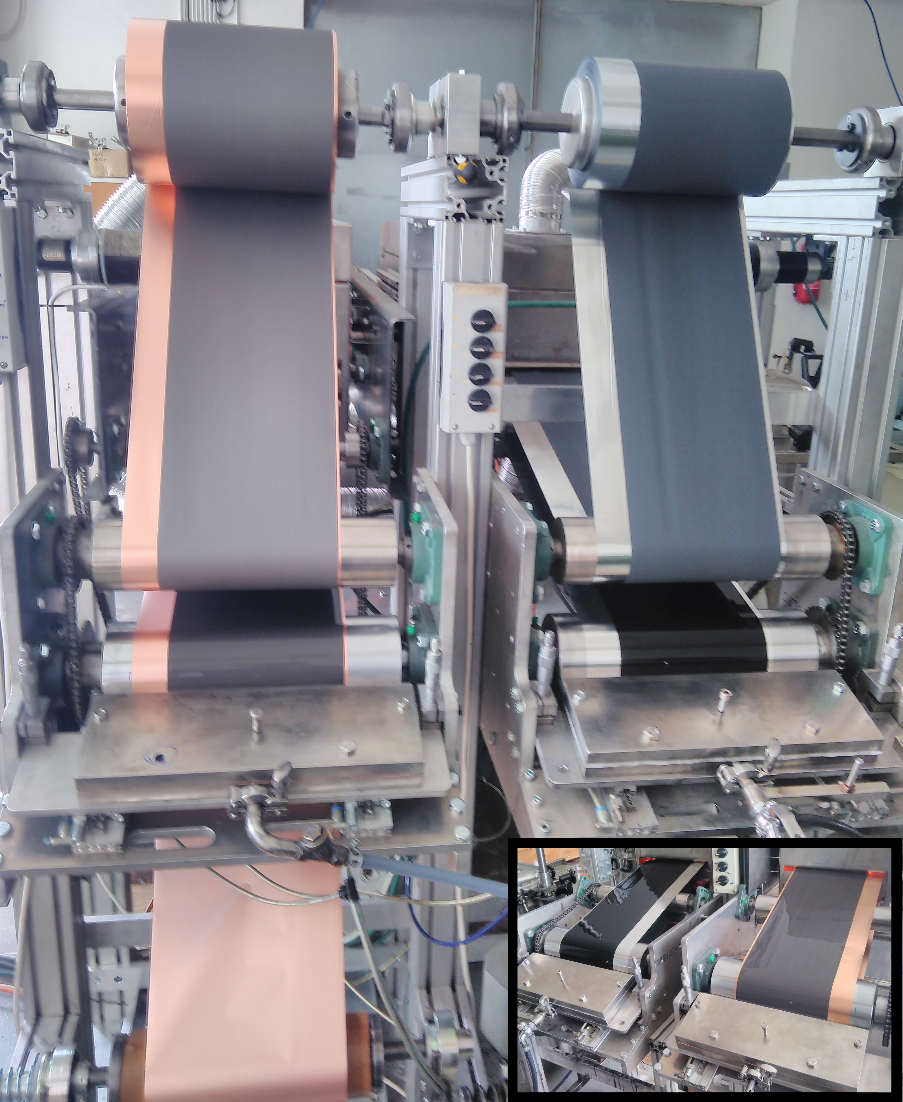 Coater for Li-Ion accu